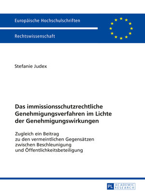 cover image of Das immissionsschutzrechtliche Genehmigungsverfahren im Lichte der Genehmigungswirkungen